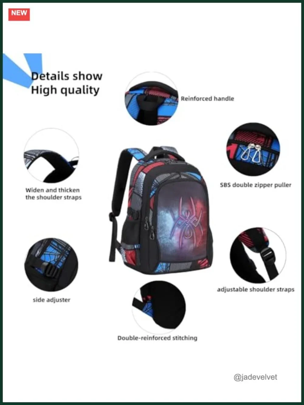 Waterproof Kids Backpack for Boys Girls Lightweight Laptop School Bag 18 Inch